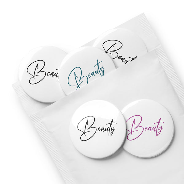 Beauty pin buttons | Set of 5