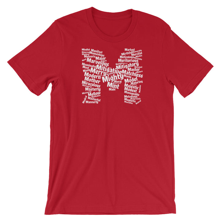 positive m words t-shirt