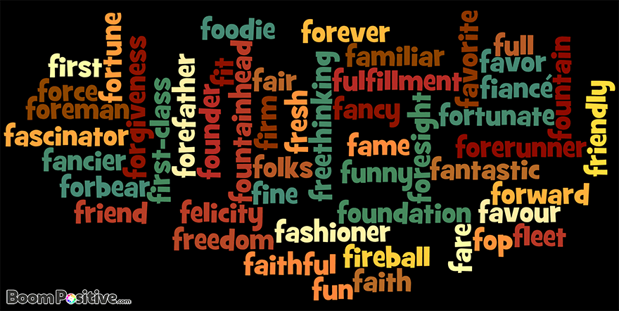 Positive Nouns That Start With F 