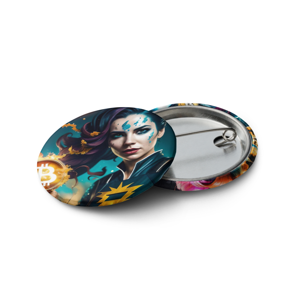 Bitcoin pin buttons | Satoshi Siren – Boom Positive