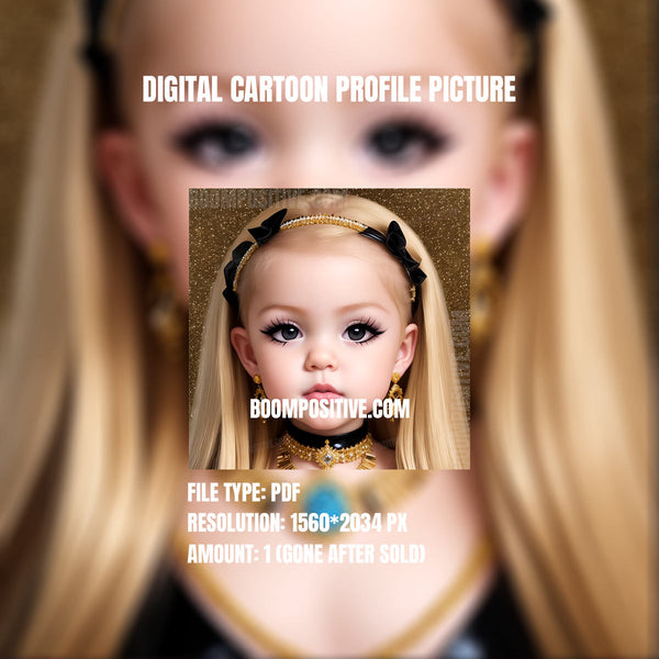 Amber glamour model | Digital portrait photo