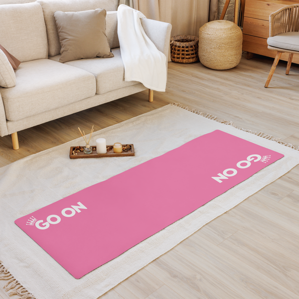 Go On Queen Yoga Mat Pink | Boom Positive
