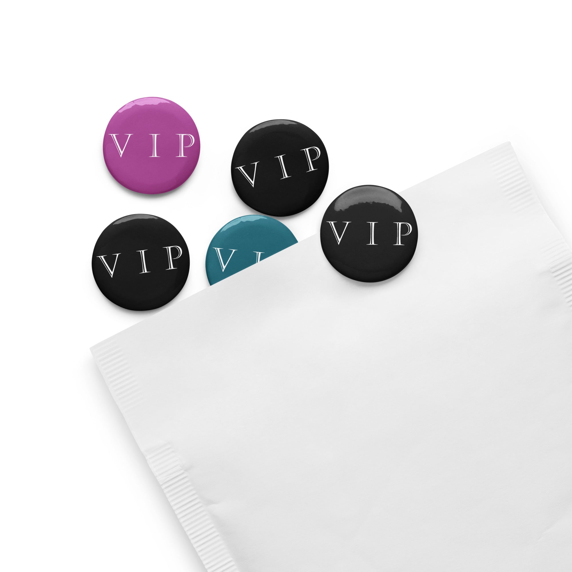VIP pin buttons | Set of 5 – Boom Positive