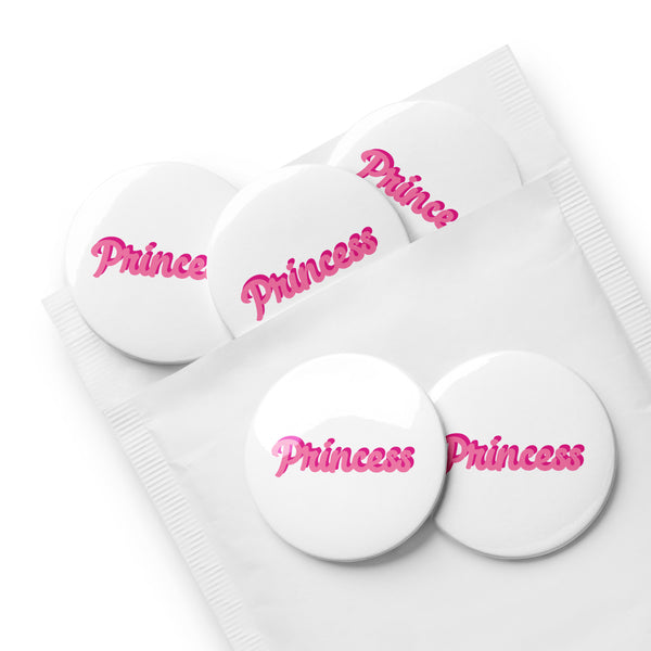 Princess pin buttons | set of 5