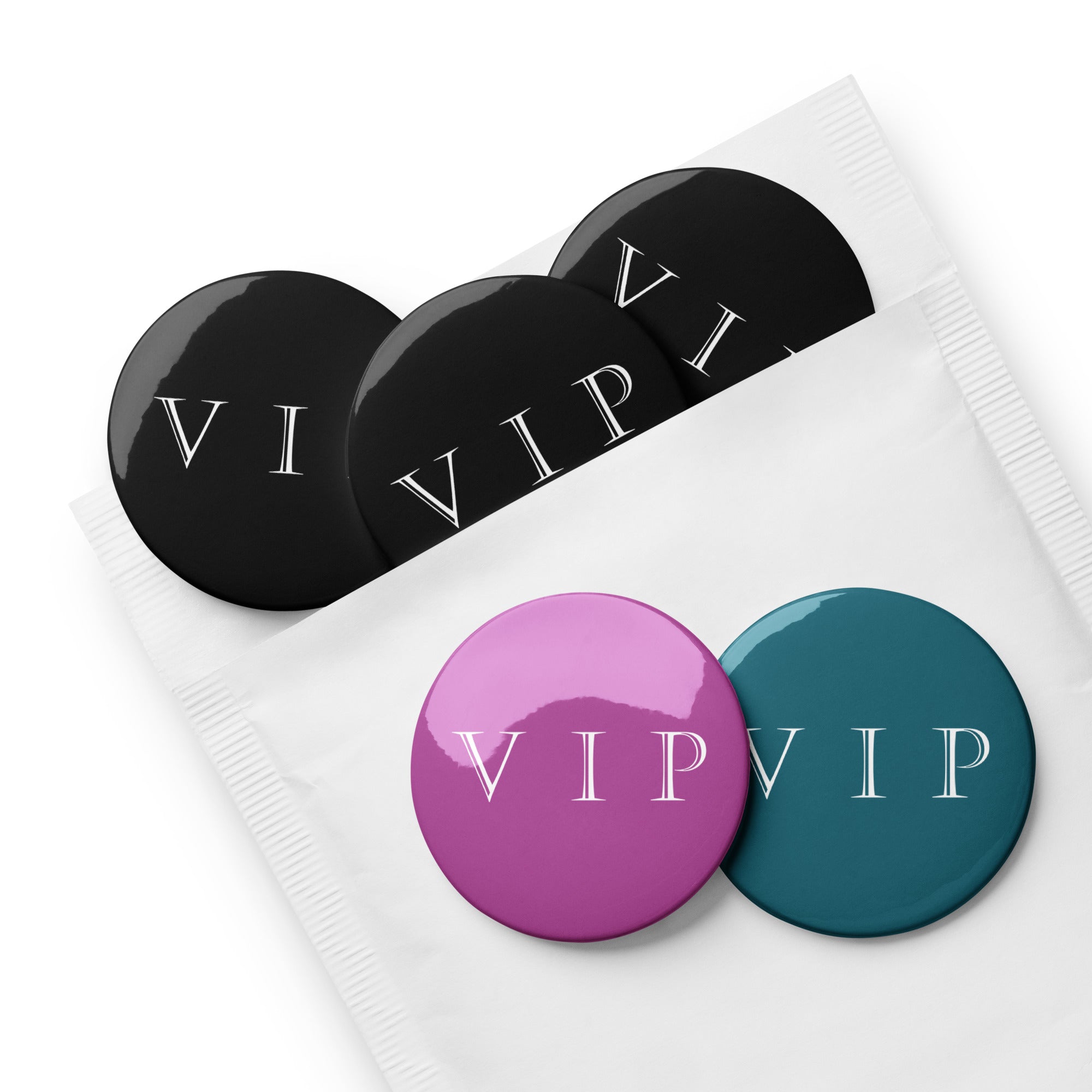 VIP pin buttons | Set of 5 – Boom Positive