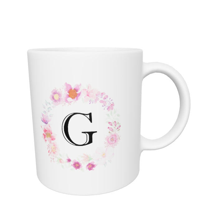 Letter G coffee mug | White