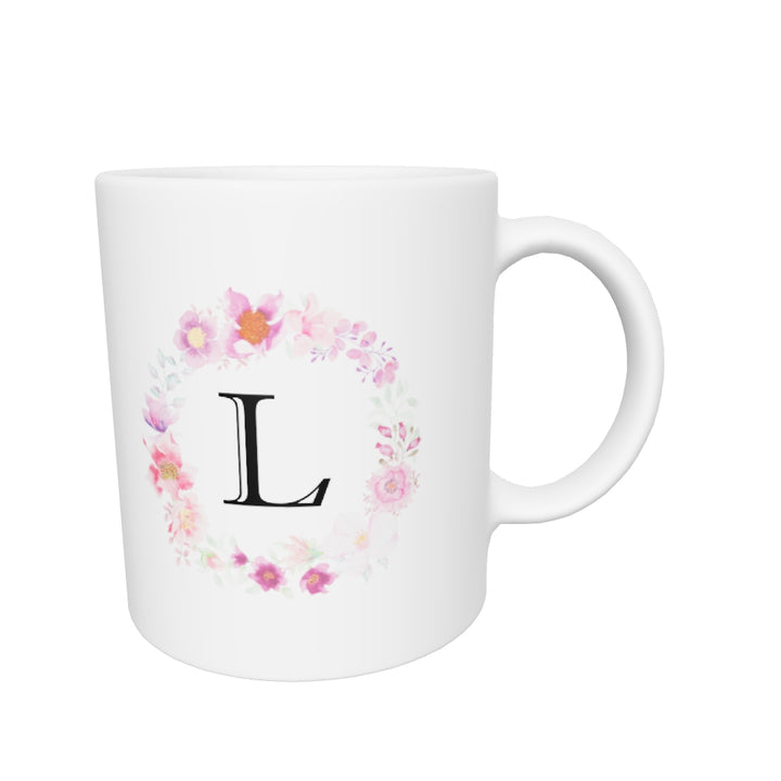 Letter L coffee mug | White