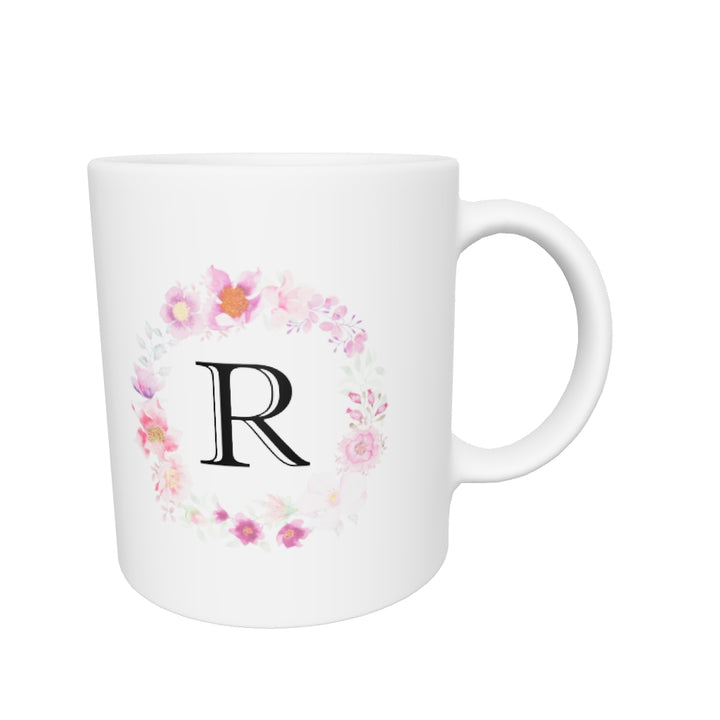 Letter R mug | white glossy finish
