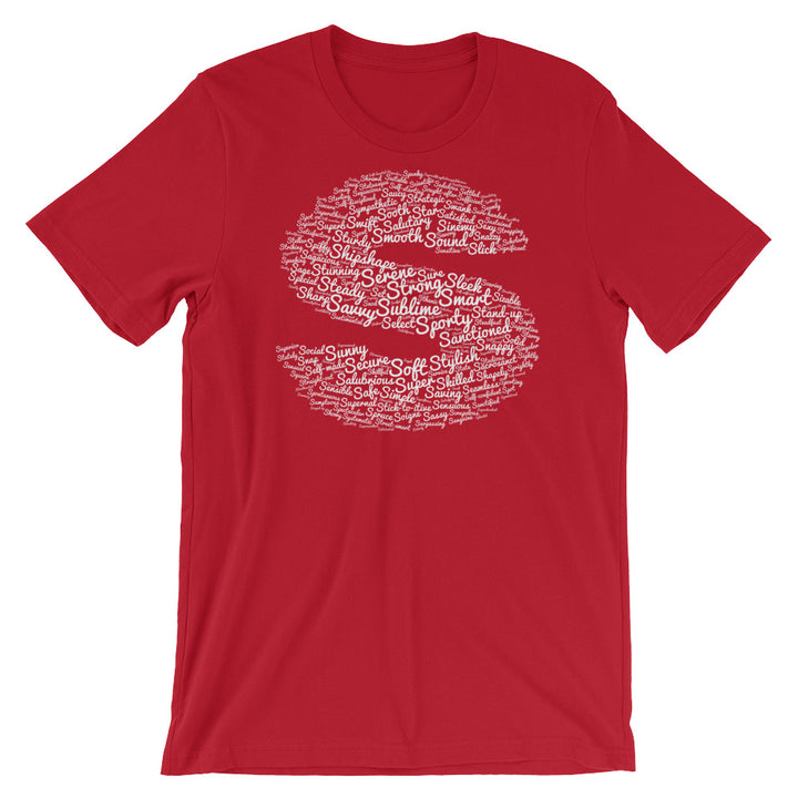 positive words that start with s t-shirt