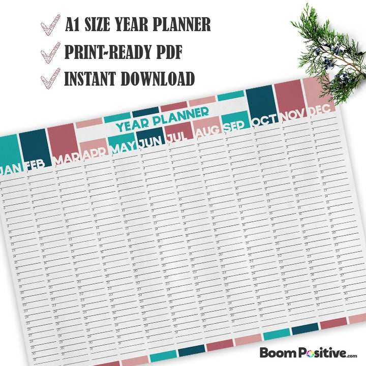 printable year planner a1